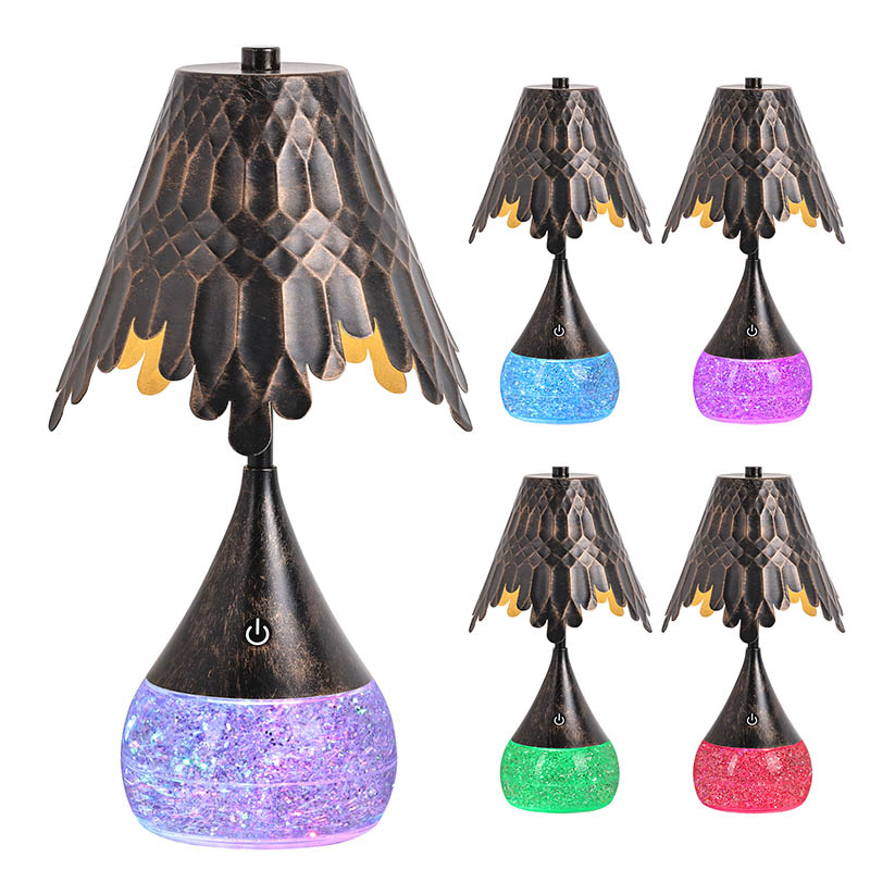 RGB parıltılı şişe ile LED okuma lambası