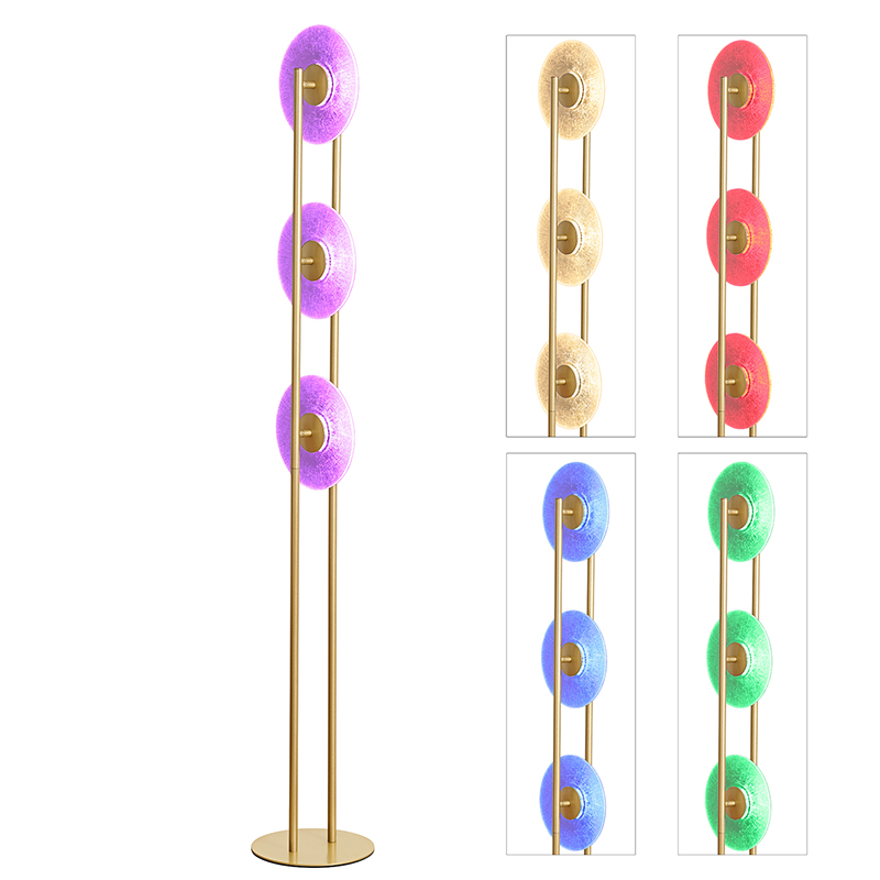 LED RGB Zemin Lambası 3 Diskli