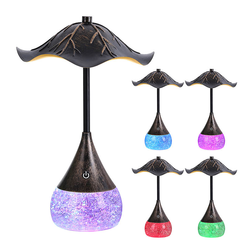 RGB Glitter Taban ile Led Led Masa Lambası