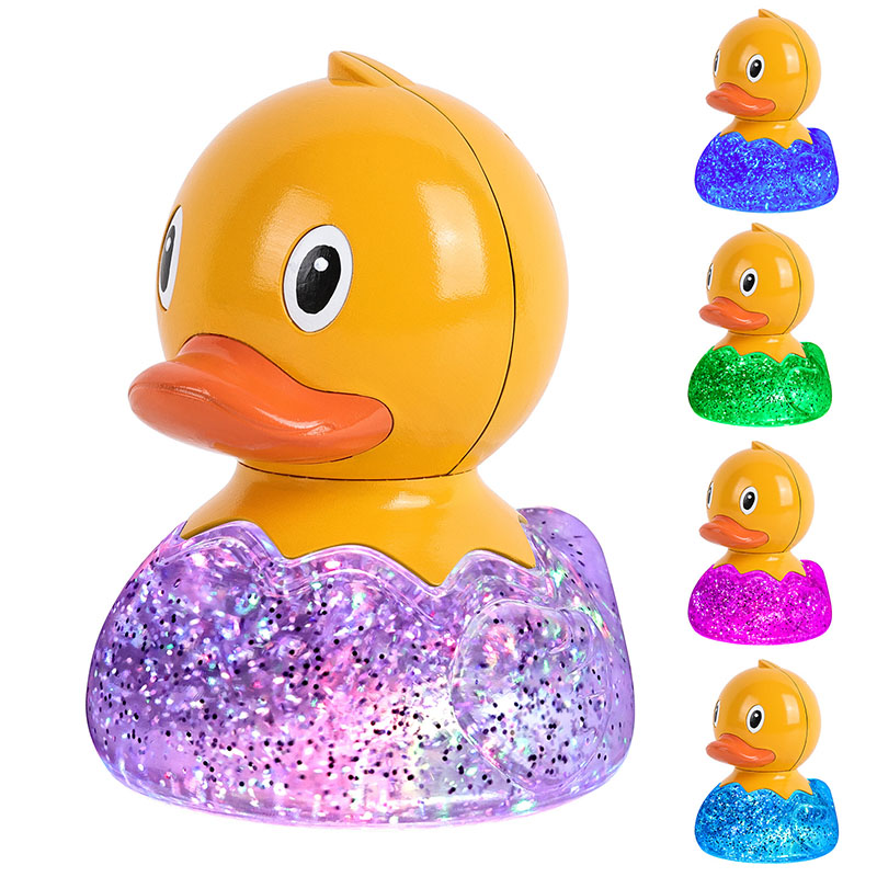 Parıltılı Sıvılı RGB Ördek Lambası