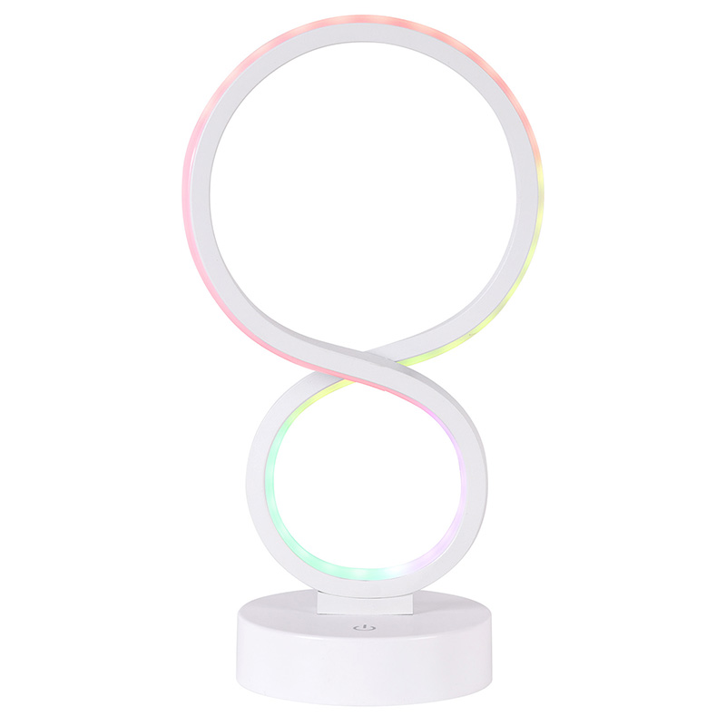 8 gölgeli RGB ışıklı led masa lambası