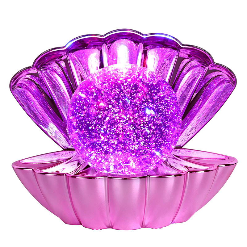 Parıltılı Sıvılı RGB Kabuk Lambası